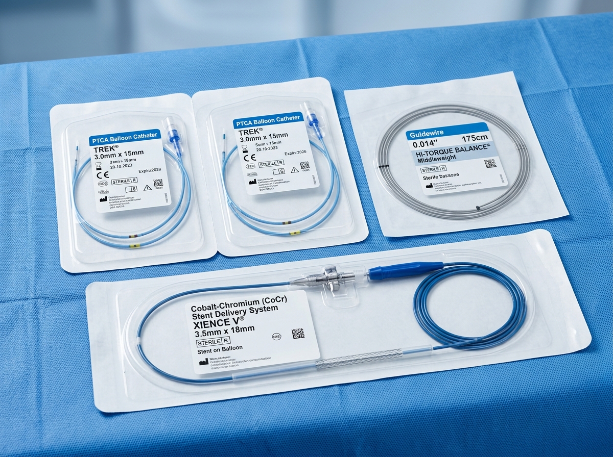 Sterile Cardiovascular Balloon Catheters & Stent Staging
